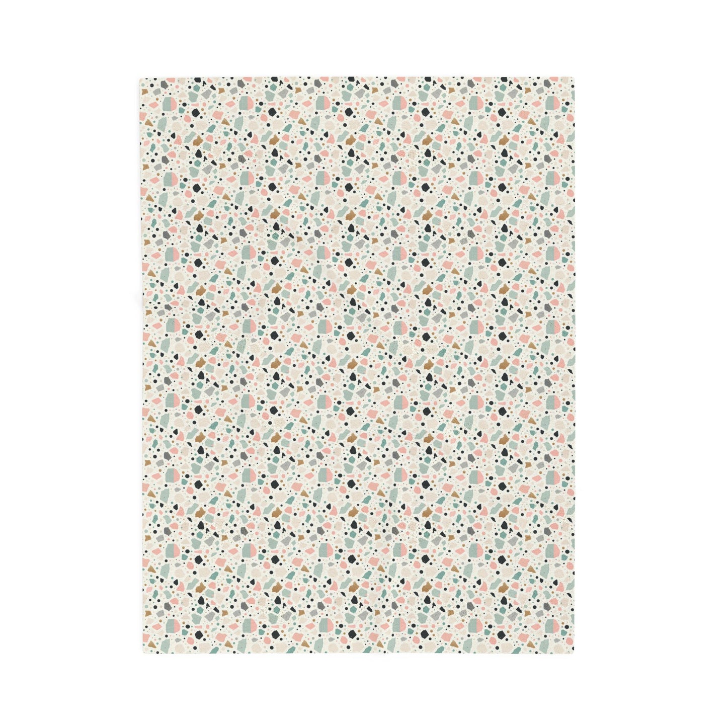 Terrazzo Pattern Velveteen Plush Blanket