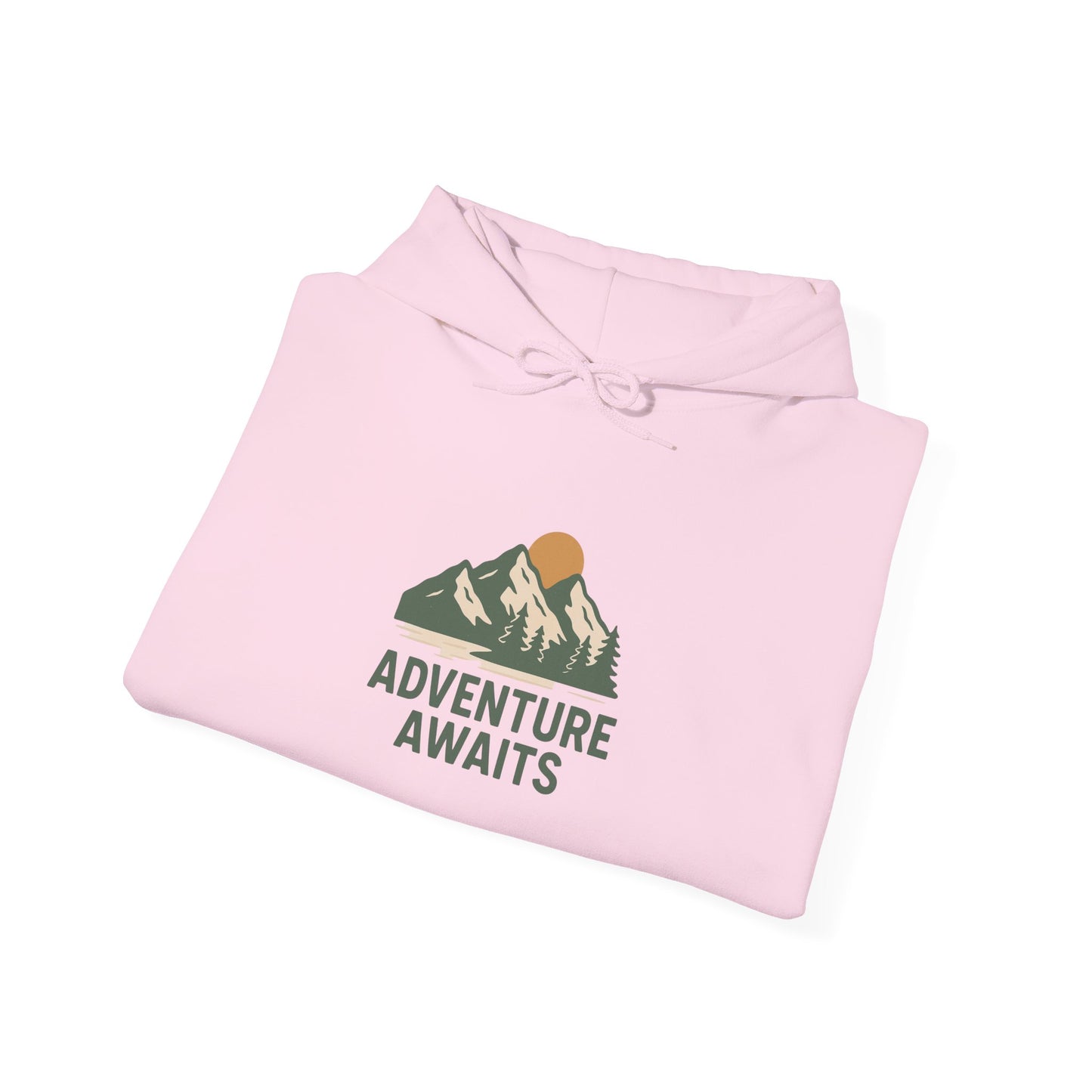 Adventure Awaits Unisex Hoodie, Cozy Outdoor Sweatshirt, Camping Gift, Hiking Apparel, Travel Essential, Nature Lover's Gear