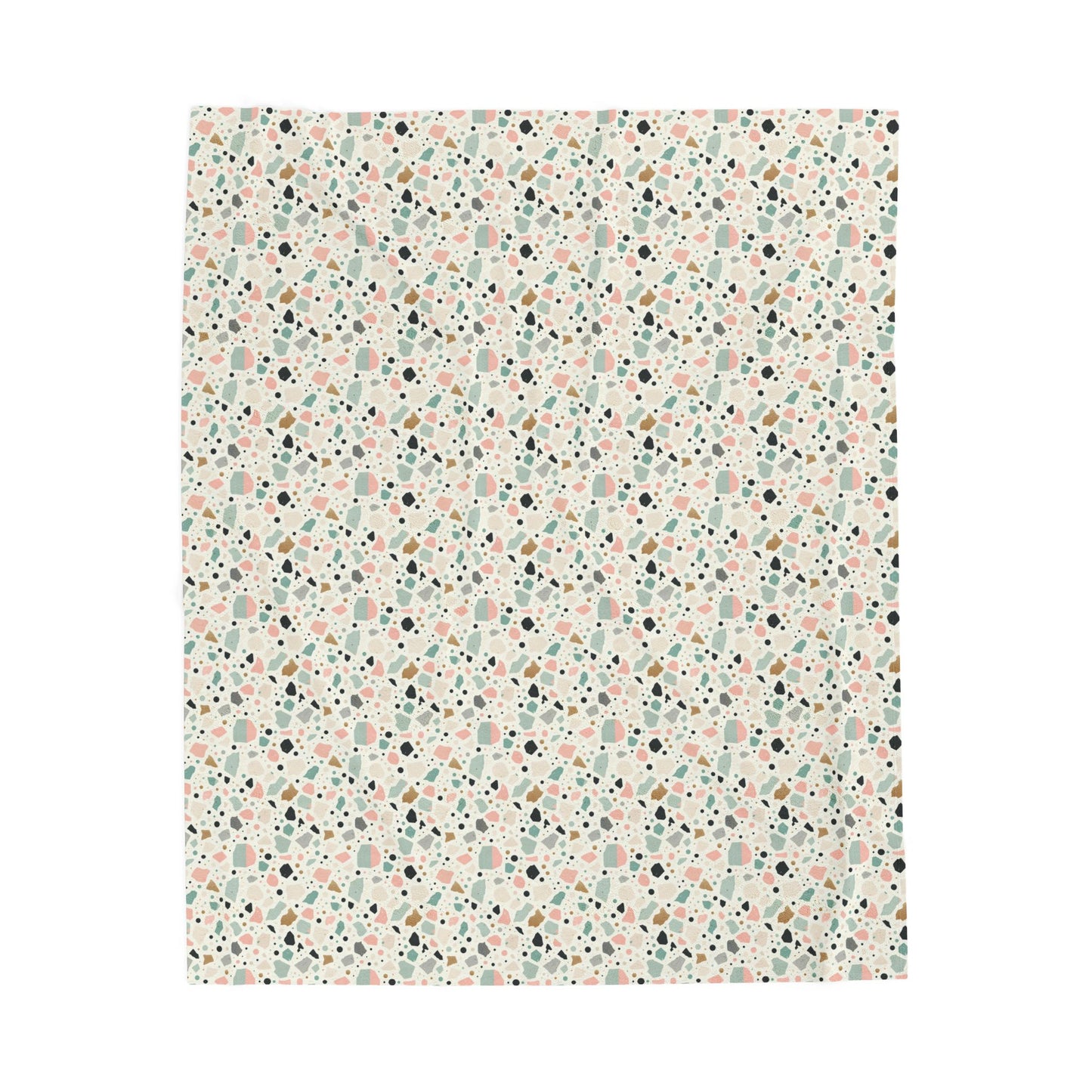 Terrazzo Pattern Velveteen Plush Blanket