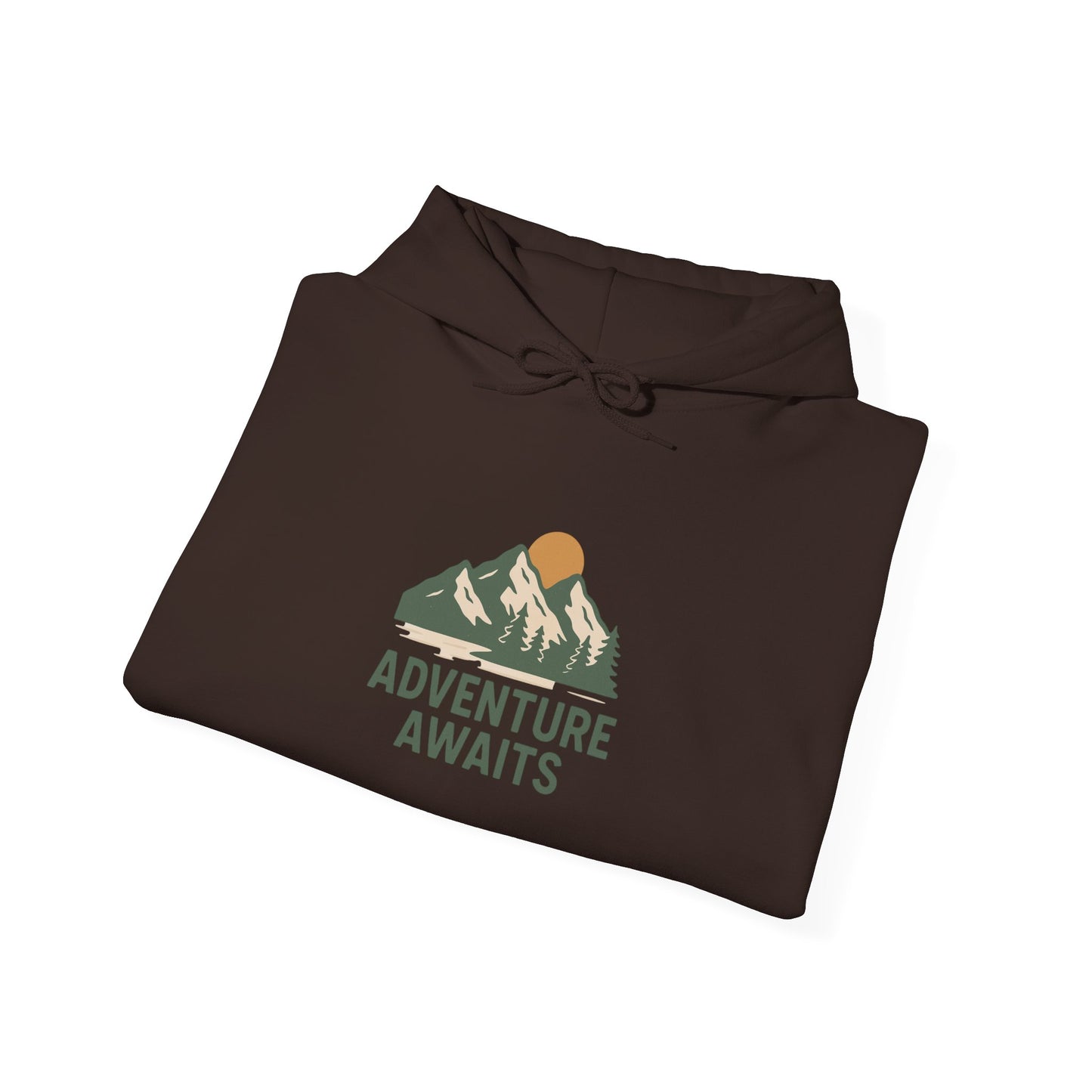 Adventure Awaits Unisex Hoodie, Cozy Outdoor Sweatshirt, Camping Gift, Hiking Apparel, Travel Essential, Nature Lover's Gear