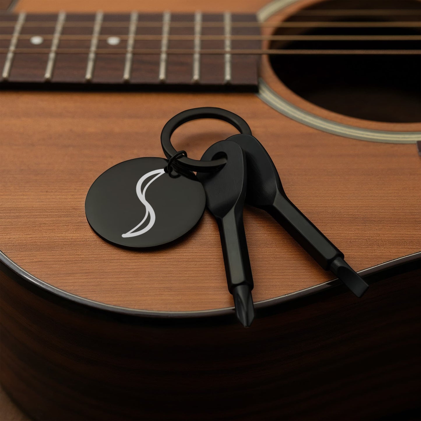 Elegant Swirl Screwdriver Keychain