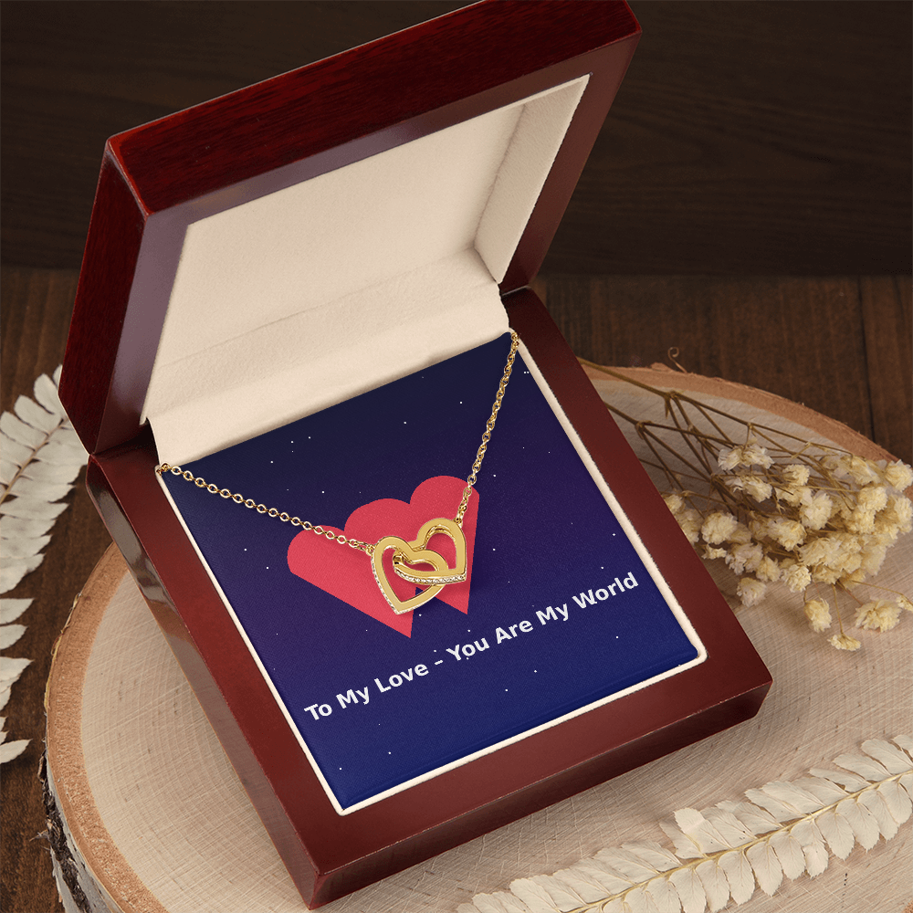 Interlocking Hearts Necklace – To My Love