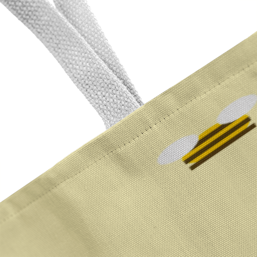Bee Kind Tote Bag – Pastel Yellow