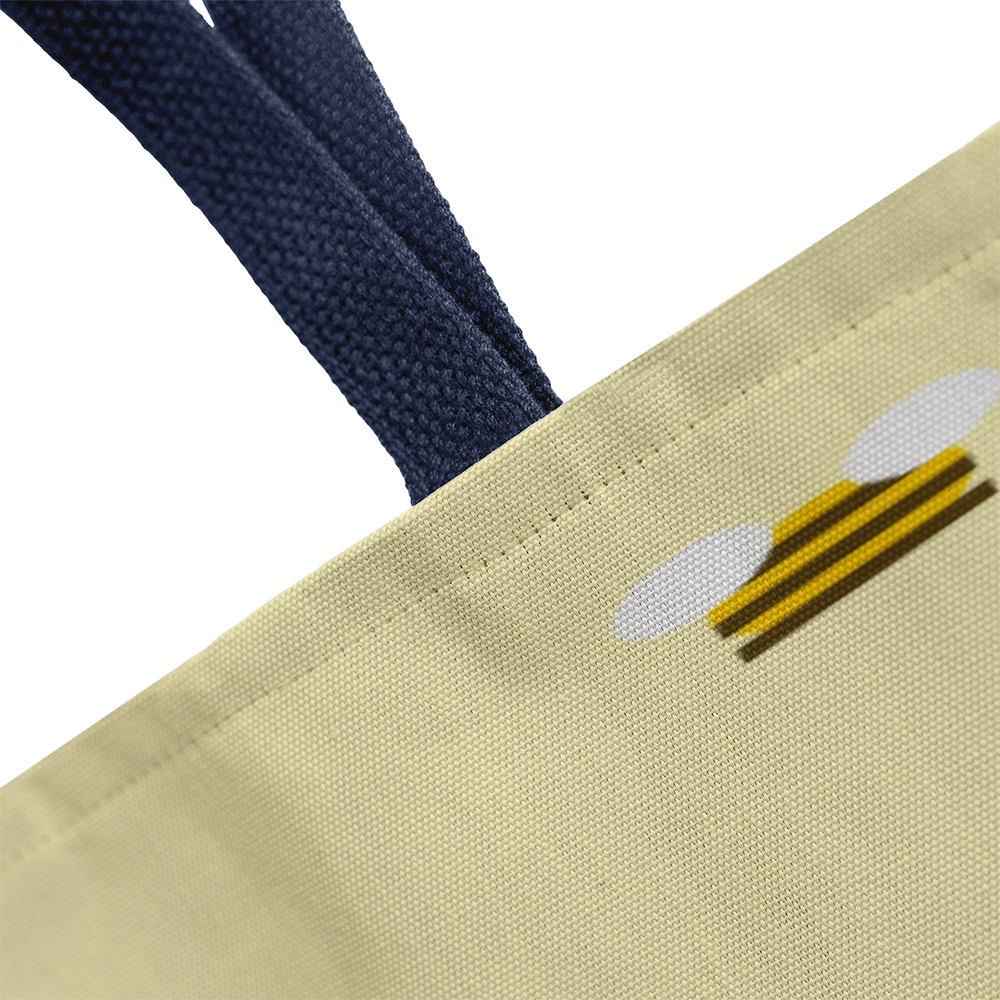 Bee Kind Tote Bag – Pastel Yellow
