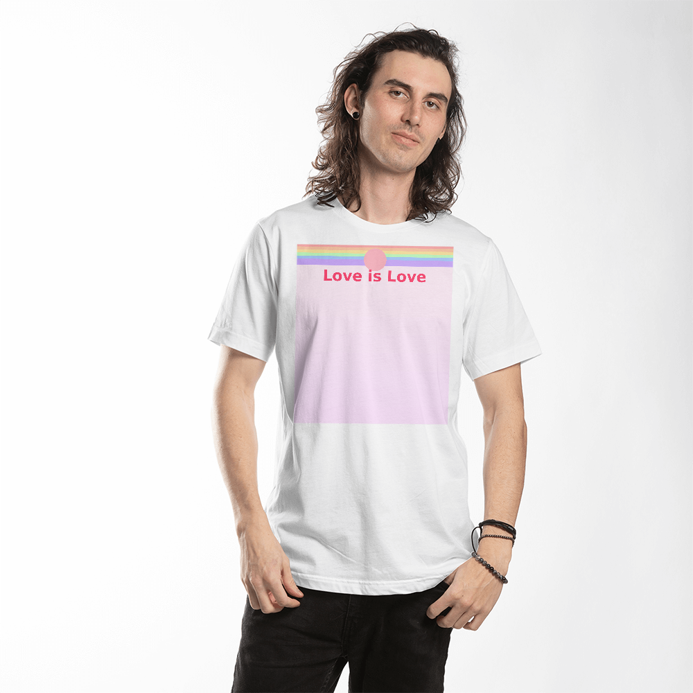 Love is Love Minimalist Pride Tee