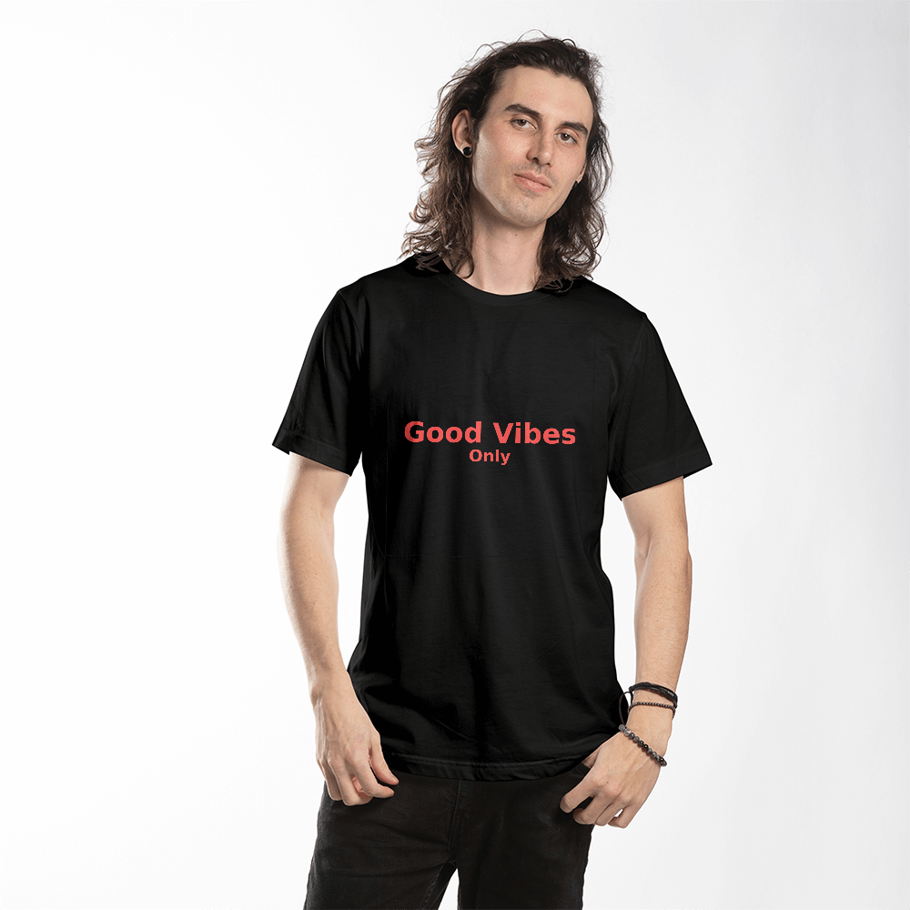 Good Vibes Only Text T-Shirt