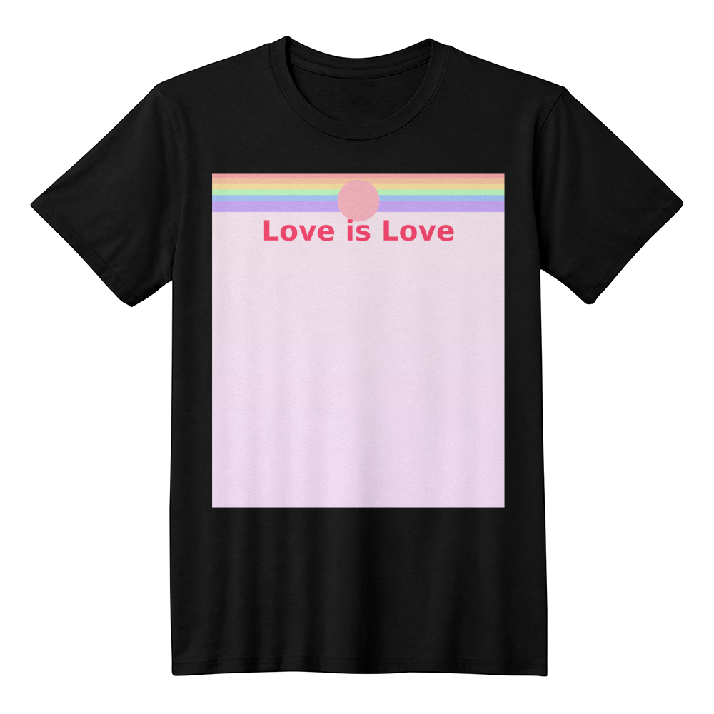 Love is Love Minimalist Pride Tee