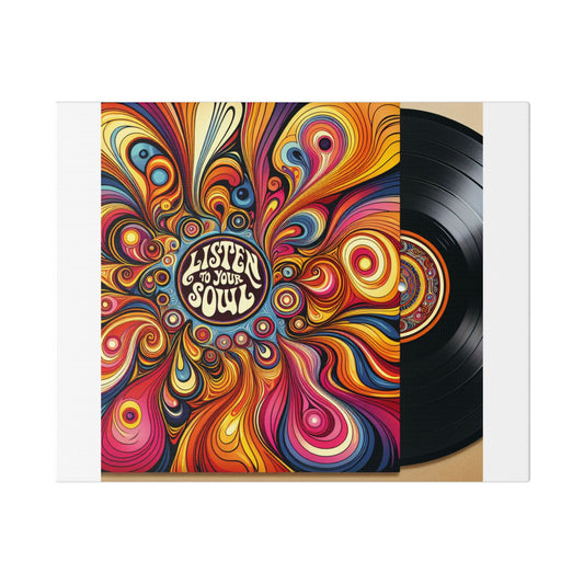 Vibrant Canvas Art Print, Colorful Wall Decor for Music Lovers, Home Decor, Gift for Musicians, Retro Art, Psychedelic Wall Art