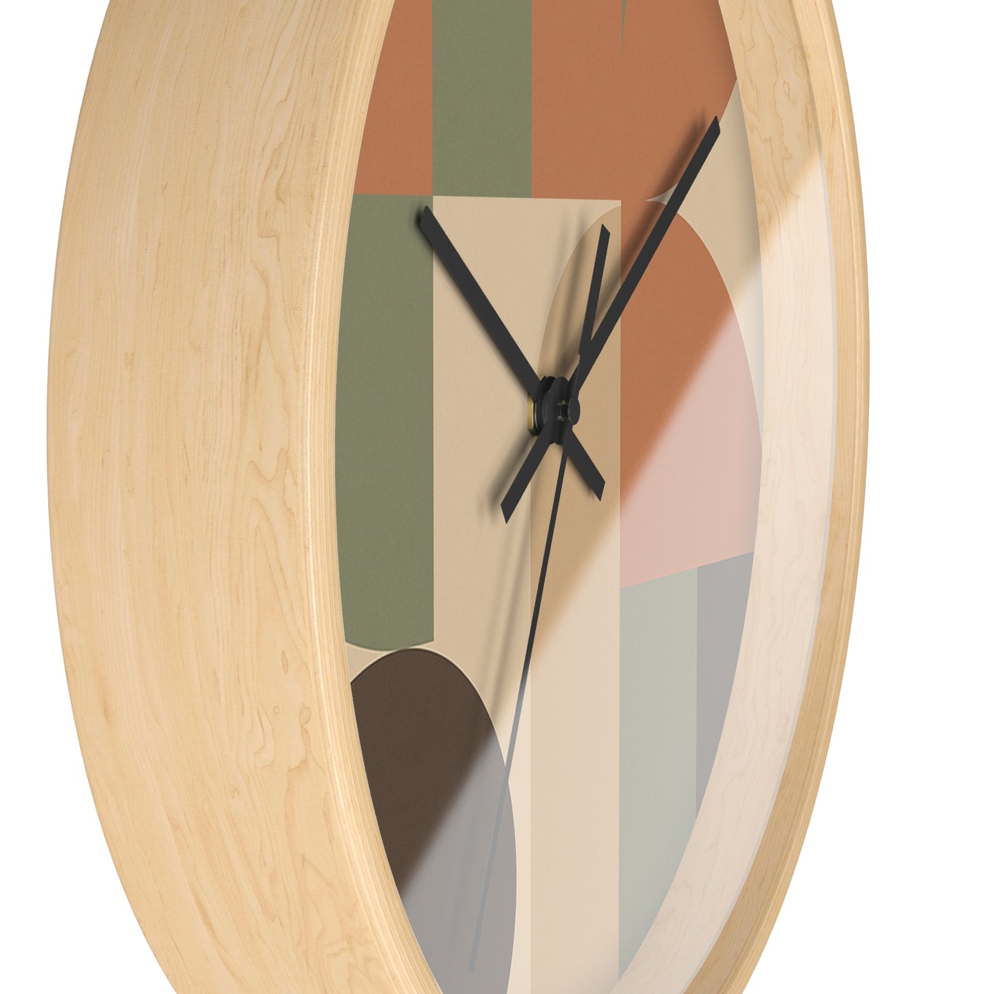 Boho Geometric Wall Clock, Modern Home Decor, Minimalist Clock, Gift for Her, Unique Wall Art, Living Room Decoration