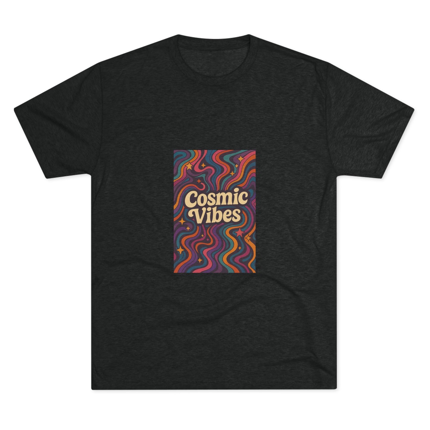 Cosmic Vibes Unisex Crew Tee, Retro Graphic Tee, Festival Top, Gift for Music Lovers, Comfortable Casual Wear