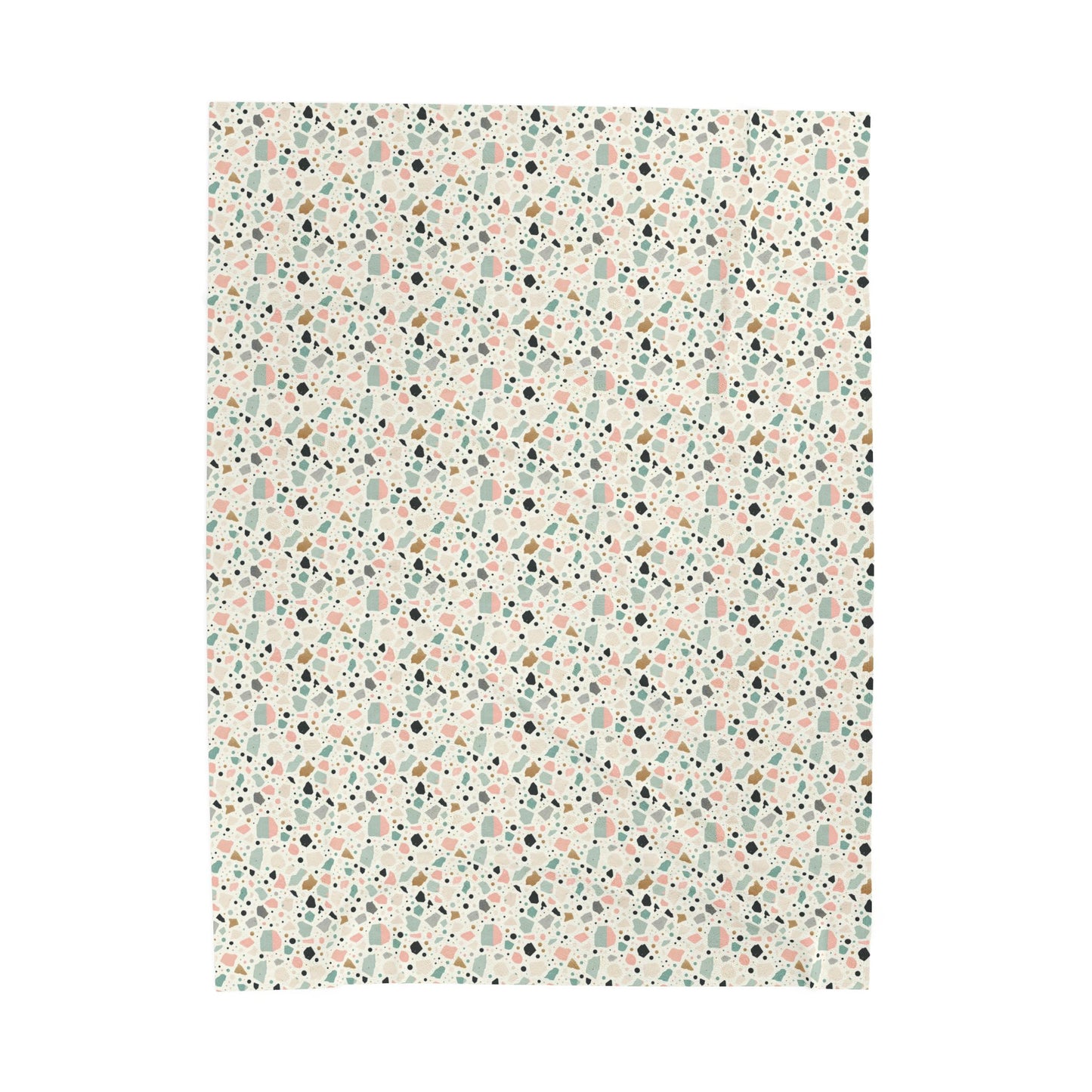 Terrazzo Pattern Velveteen Plush Blanket