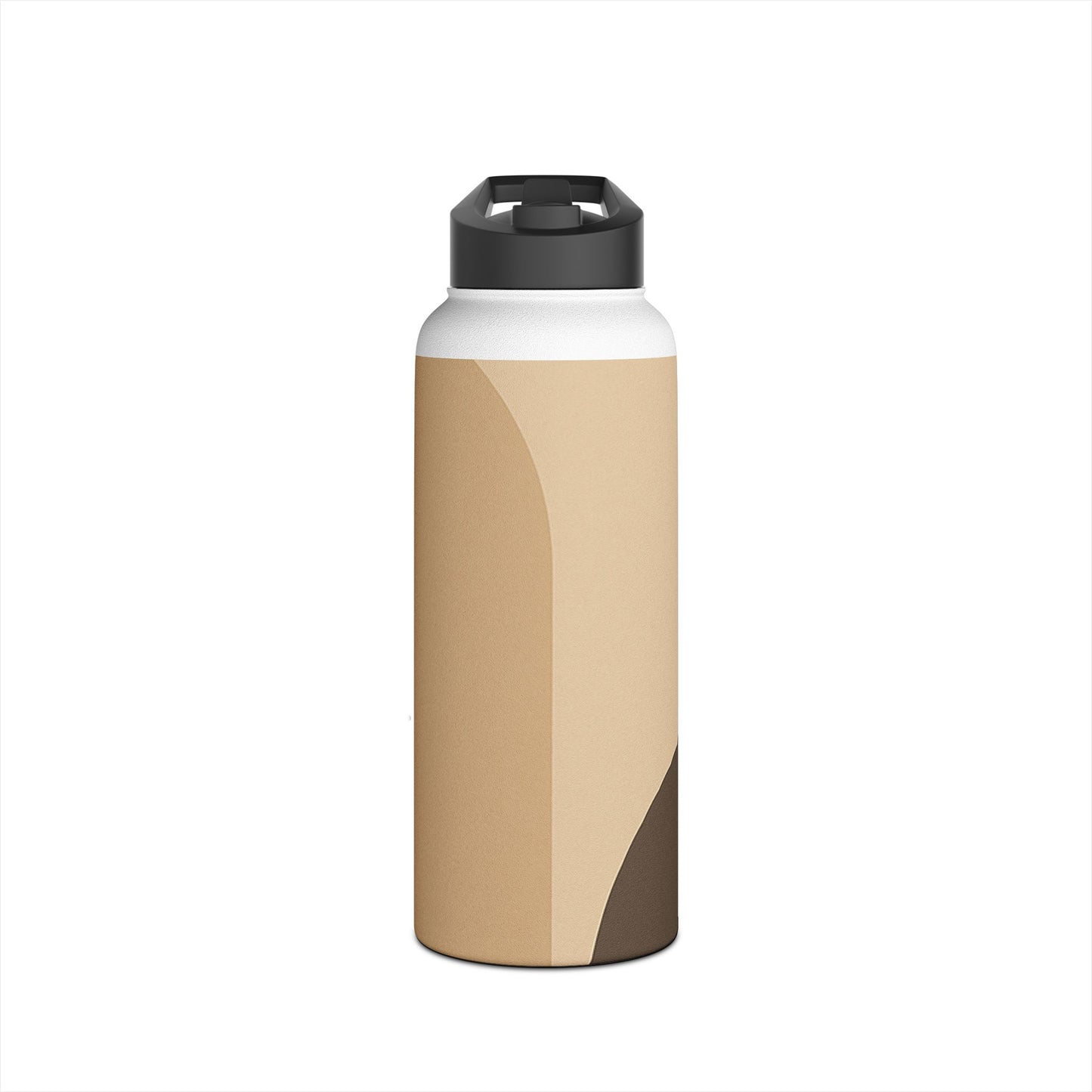 Retro Geometric Stainless Steel Water Bottle