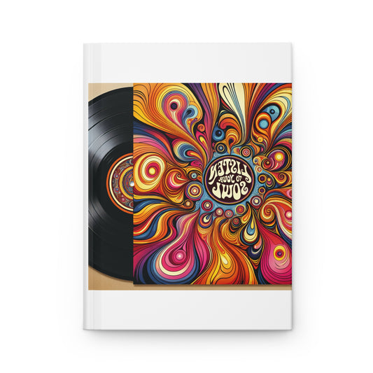 Colorful Vinyl-Inspired Hardcover Journal for Music Lovers