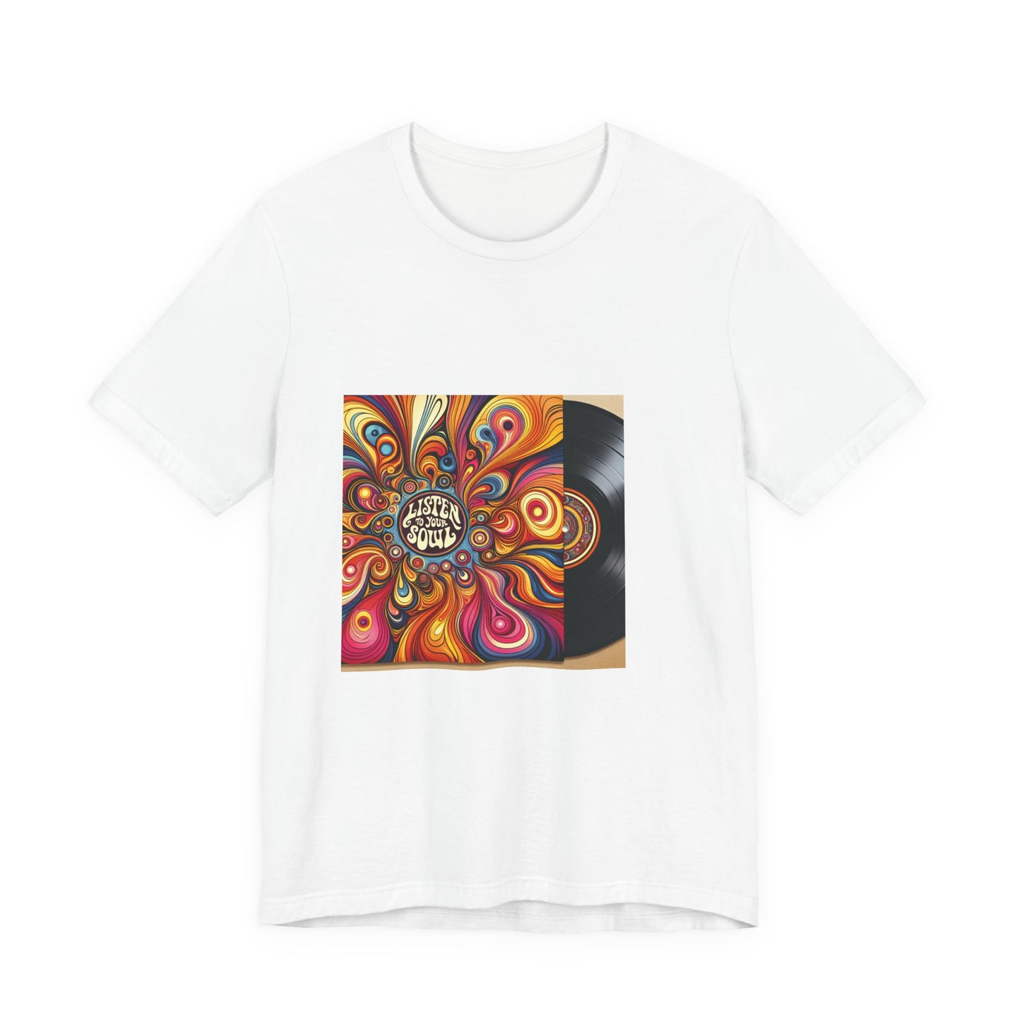Vibrant Retro Vinyl Music Tee