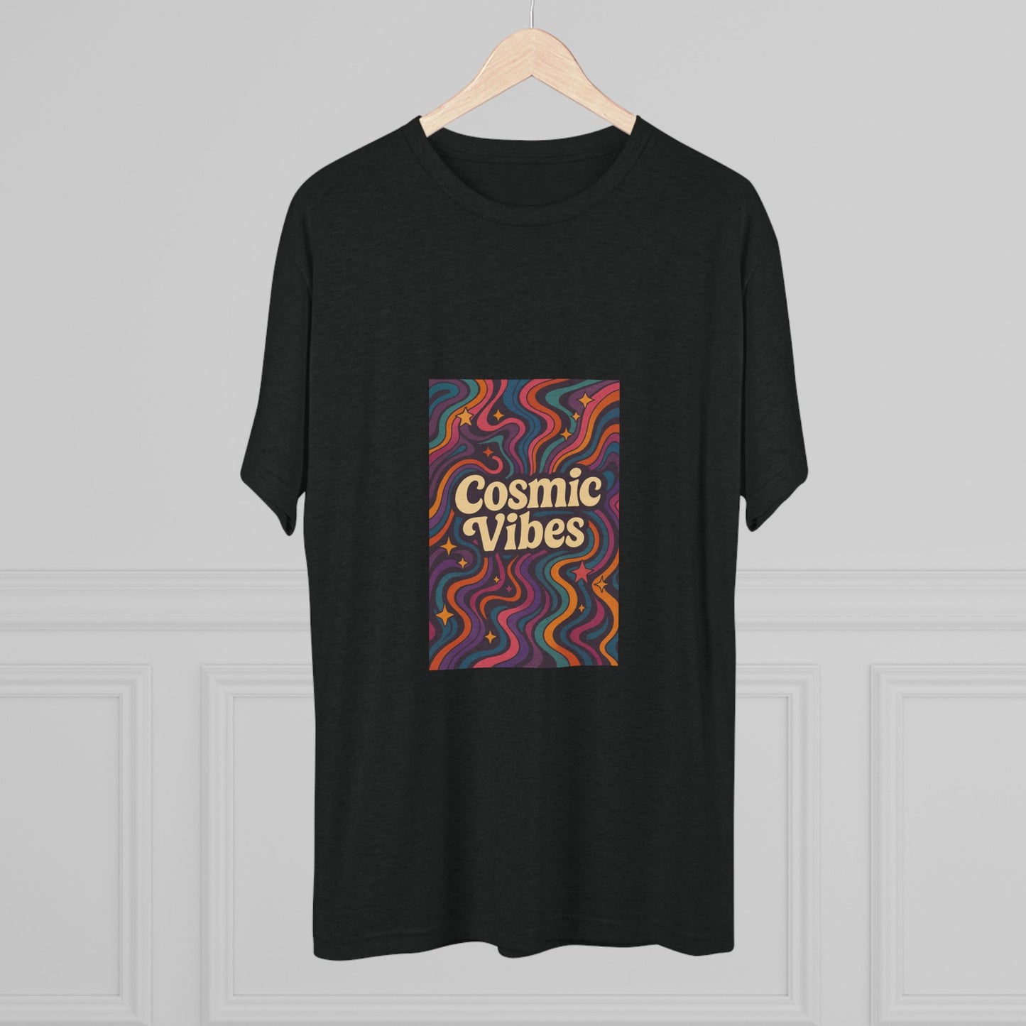 Cosmic Vibes Unisex Crew Tee, Retro Graphic Tee, Festival Top, Gift for Music Lovers, Comfortable Casual Wear