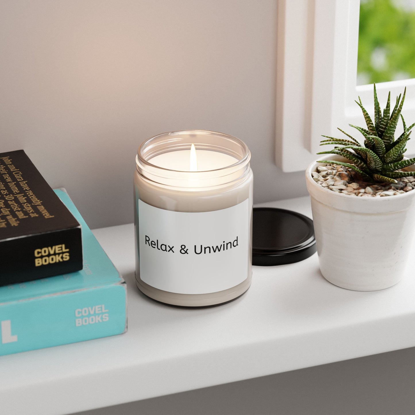Relax & Unwind Scented Soy Candle, Aromatherapy Candle, Gift for Self-Care, Relaxation, Home Decor, Spa Gift