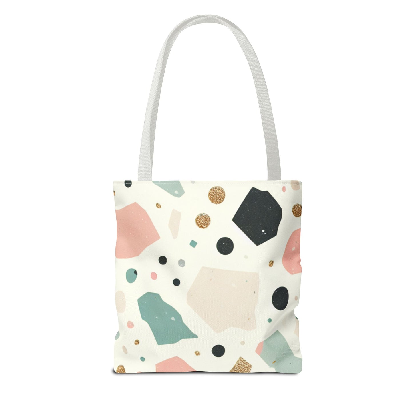 Terrazzo Pattern Tote Bag - Eco-Friendly Canvas Bag