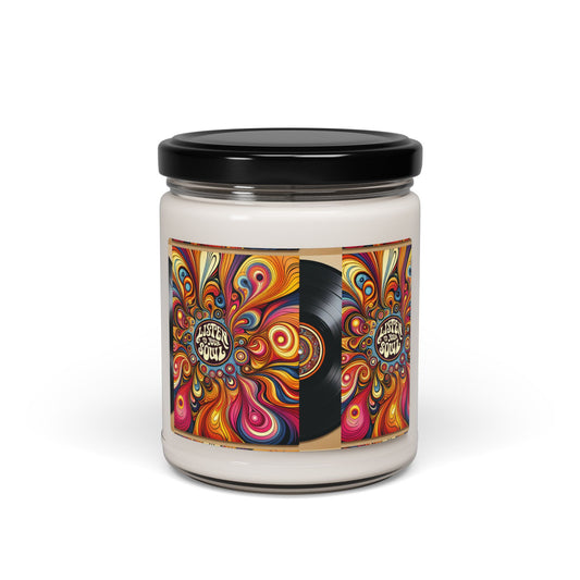 Listen to Your Soul Scented Soy Candle - Vinyl Record Design