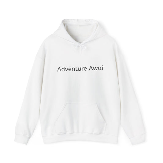 Adventure Awaits Hoodie - Cozy Sweatshirt for Explorers, Perfect for Camping, Travel, Gifts, Outdoor Adventures, Unisex Style