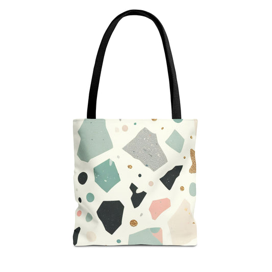 Terrazzo Pattern Tote Bag - Eco-Friendly Canvas Bag