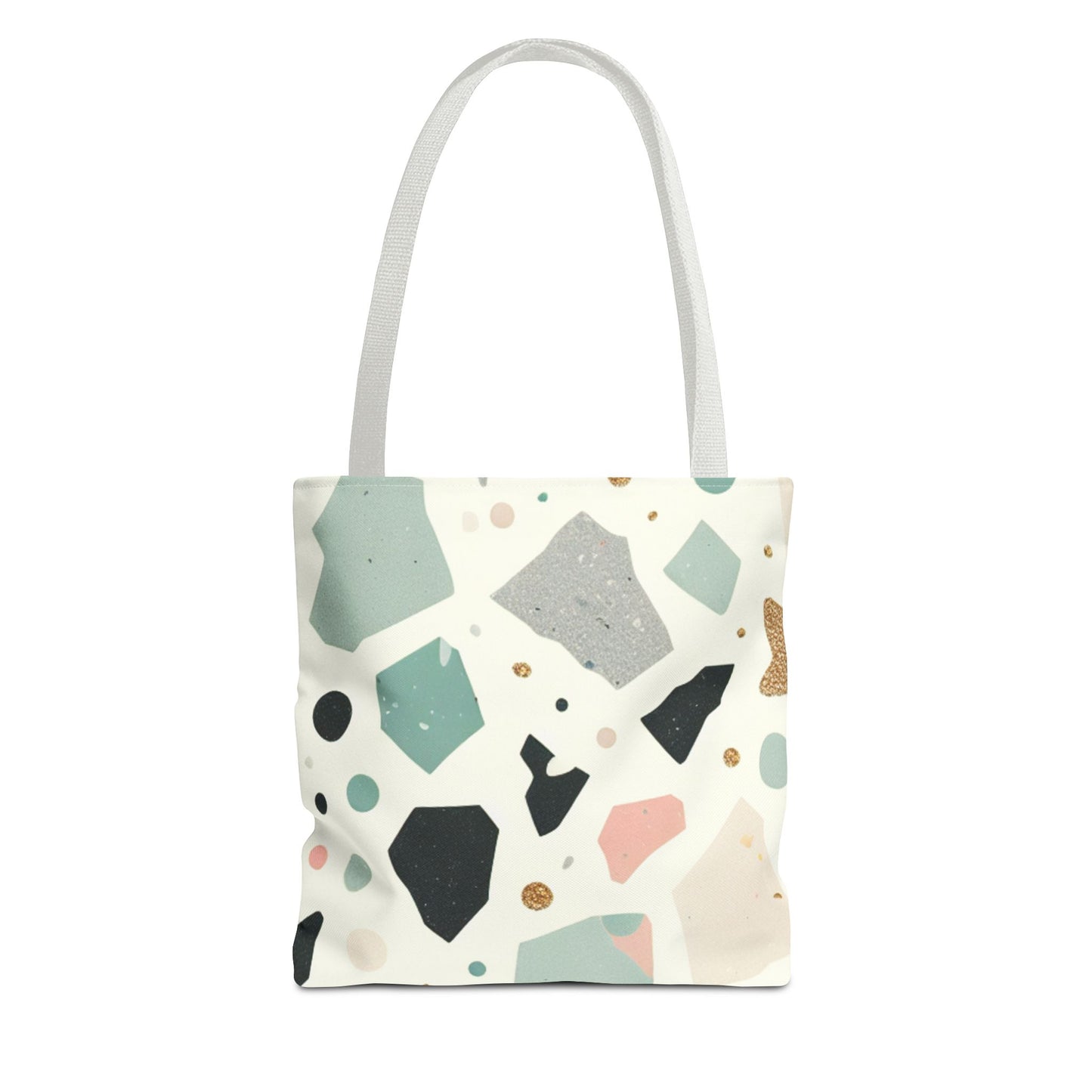 Terrazzo Pattern Tote Bag - Eco-Friendly Canvas Bag