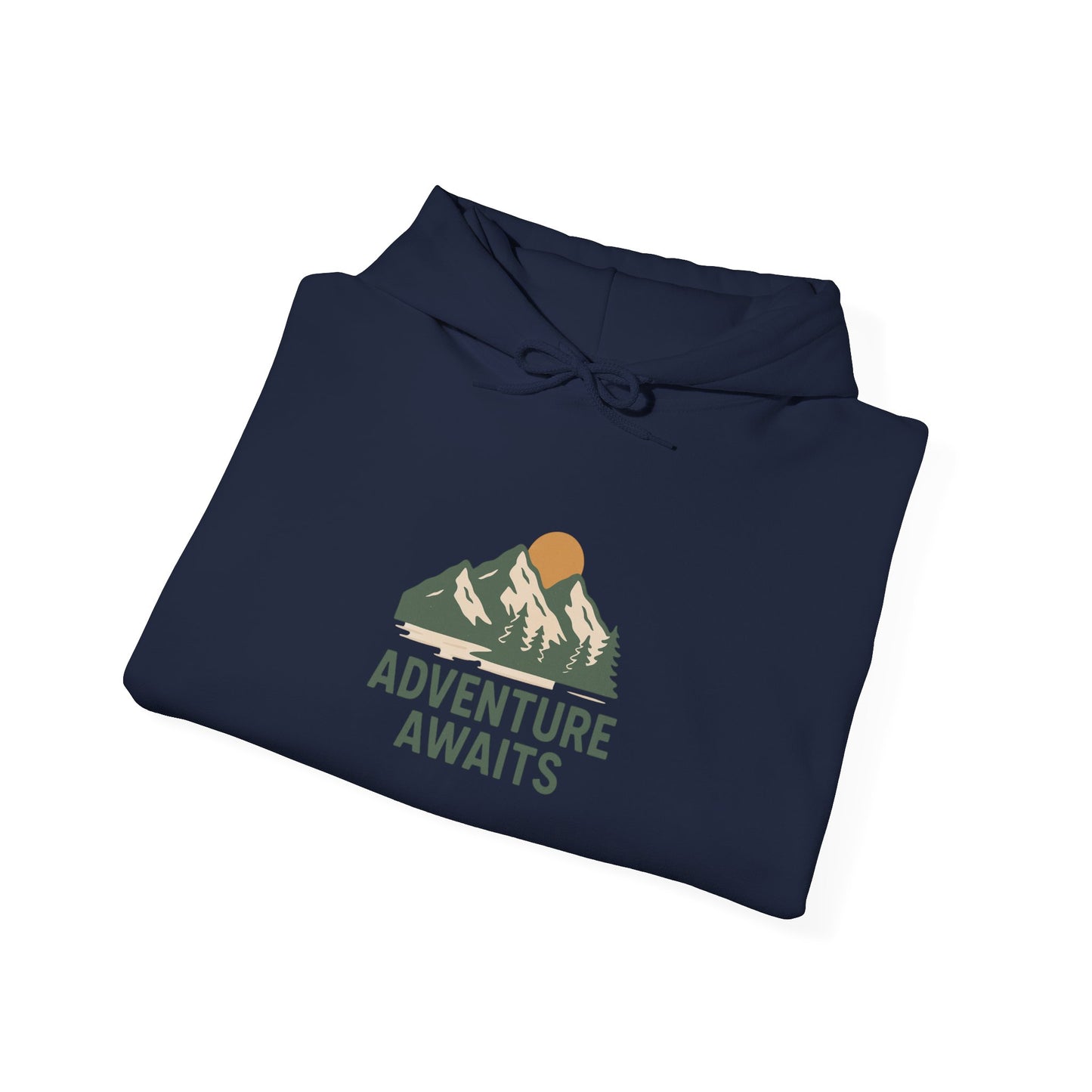 Adventure Awaits Unisex Hoodie, Cozy Outdoor Sweatshirt, Camping Gift, Hiking Apparel, Travel Essential, Nature Lover's Gear