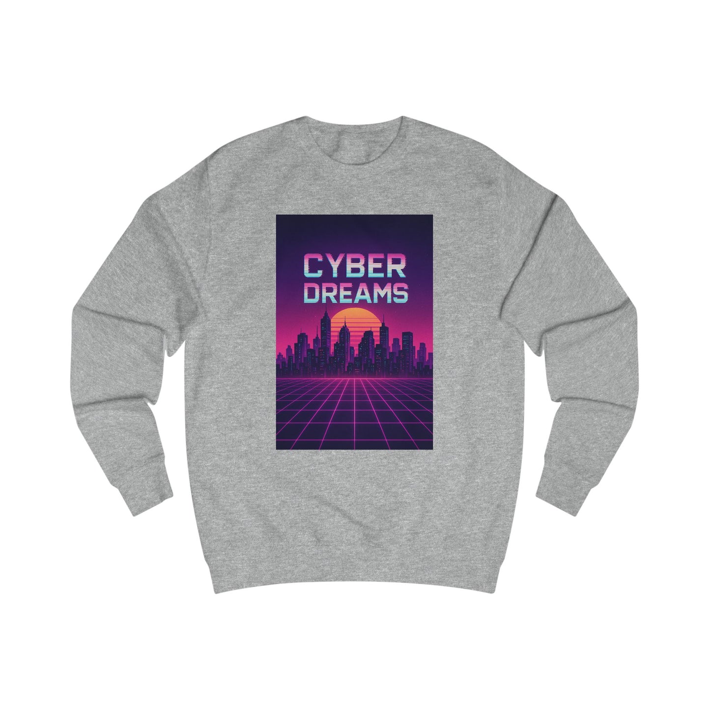 Cyber Dreams Sweatshirt – Retro Futuristic City Graphic