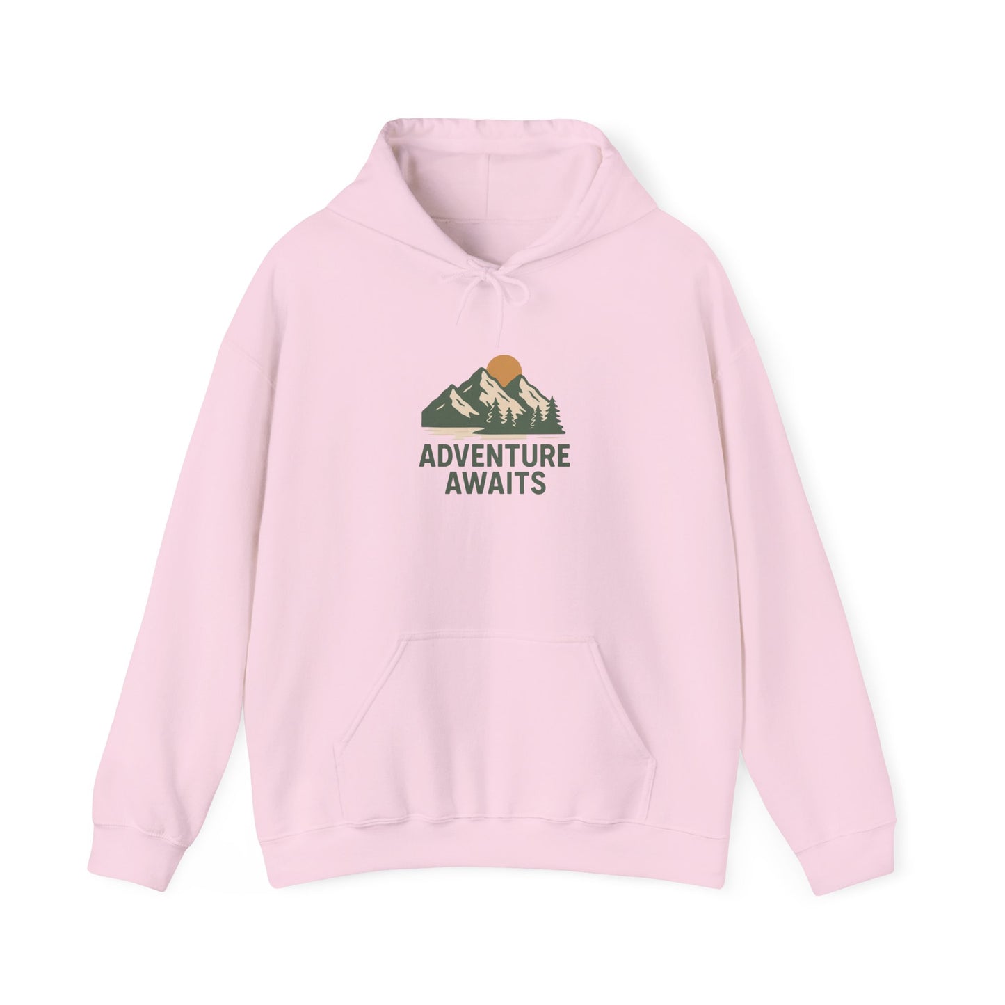 Adventure Awaits Unisex Hoodie, Cozy Outdoor Sweatshirt, Camping Gift, Hiking Apparel, Travel Essential, Nature Lover's Gear