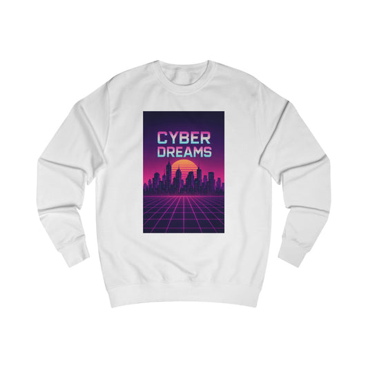 Cyber Dreams Sweatshirt – Retro Futuristic City Graphic