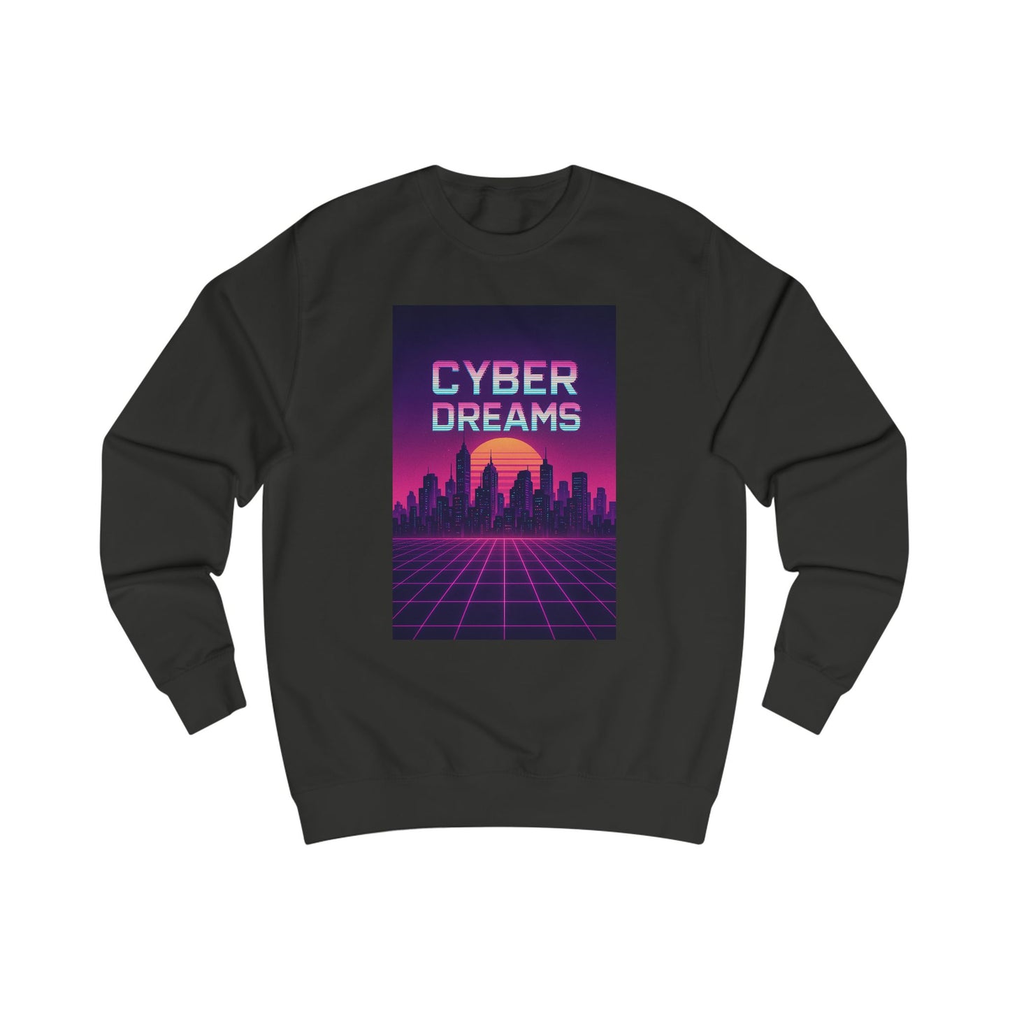 Cyber Dreams Sweatshirt – Retro Futuristic City Graphic