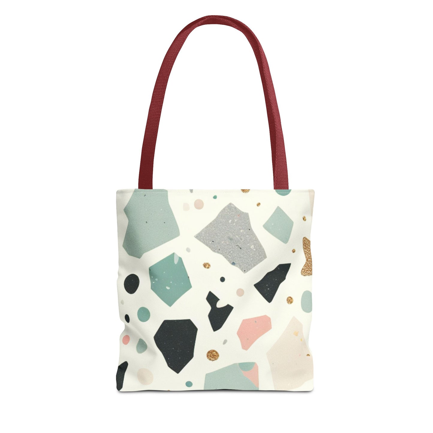 Terrazzo Pattern Tote Bag - Eco-Friendly Canvas Bag