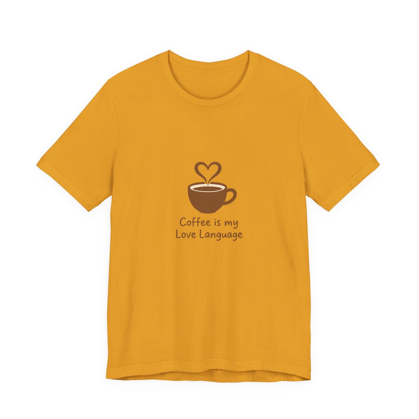 Coffee Is My Love Language Tee – Retro Minimalist Coffee Lovers Unisex T-Shirt