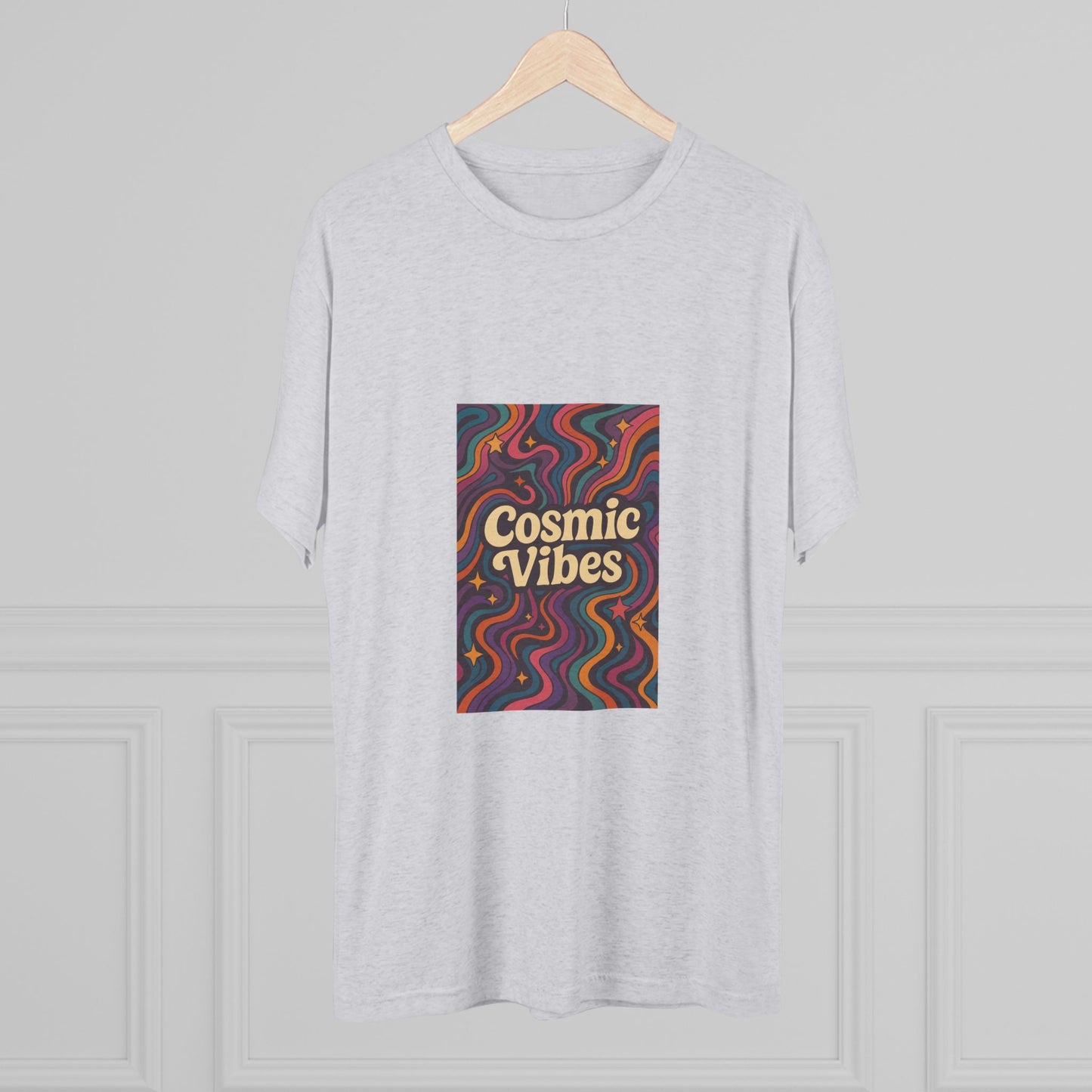 Cosmic Vibes Unisex Crew Tee, Retro Graphic Tee, Festival Top, Gift for Music Lovers, Comfortable Casual Wear