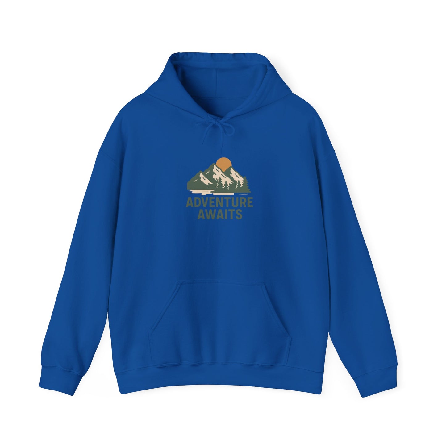 Adventure Awaits Unisex Hoodie, Cozy Outdoor Sweatshirt, Camping Gift, Hiking Apparel, Travel Essential, Nature Lover's Gear