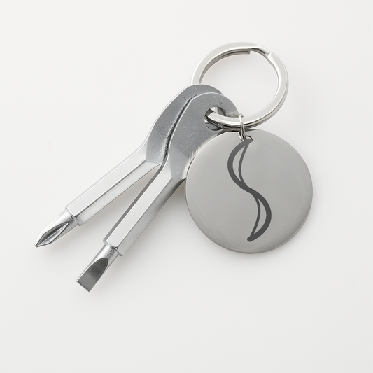 Elegant Swirl Screwdriver Keychain