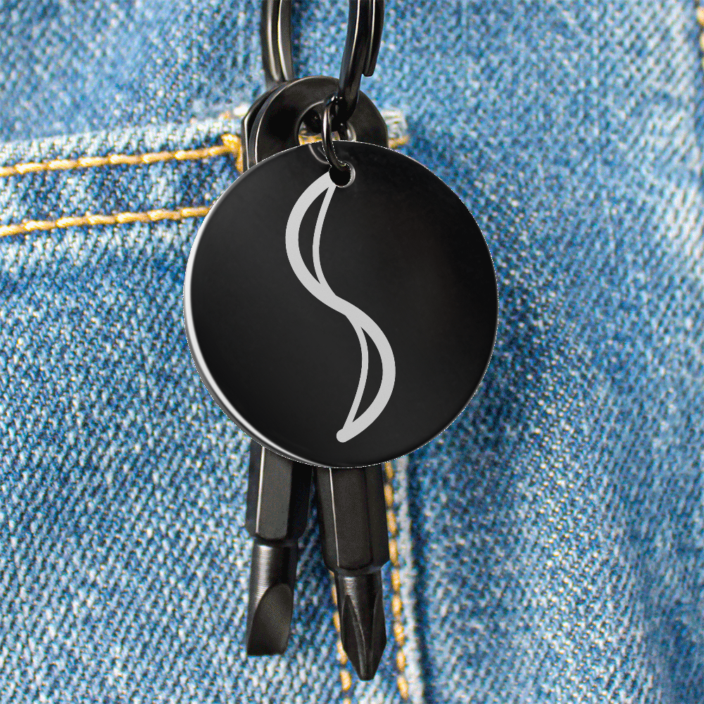 Elegant Swirl Screwdriver Keychain
