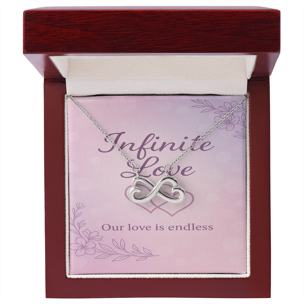 Infinite Love Interlocking Hearts Necklace