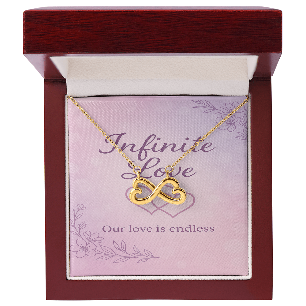 Infinite Love Interlocking Hearts Necklace
