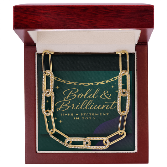 Bold & Brilliant Paperclip Chain Necklace