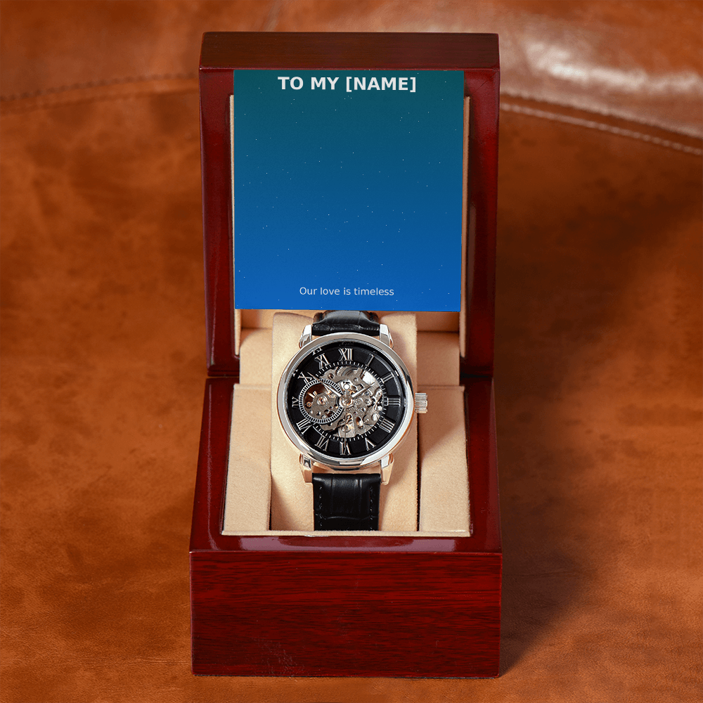 Custom Name – Timeless Openwork Watch