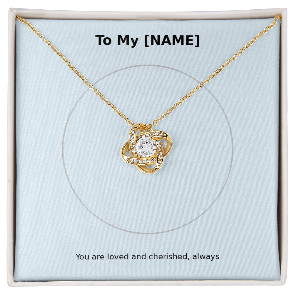 Custom Name – Love Knot Necklace