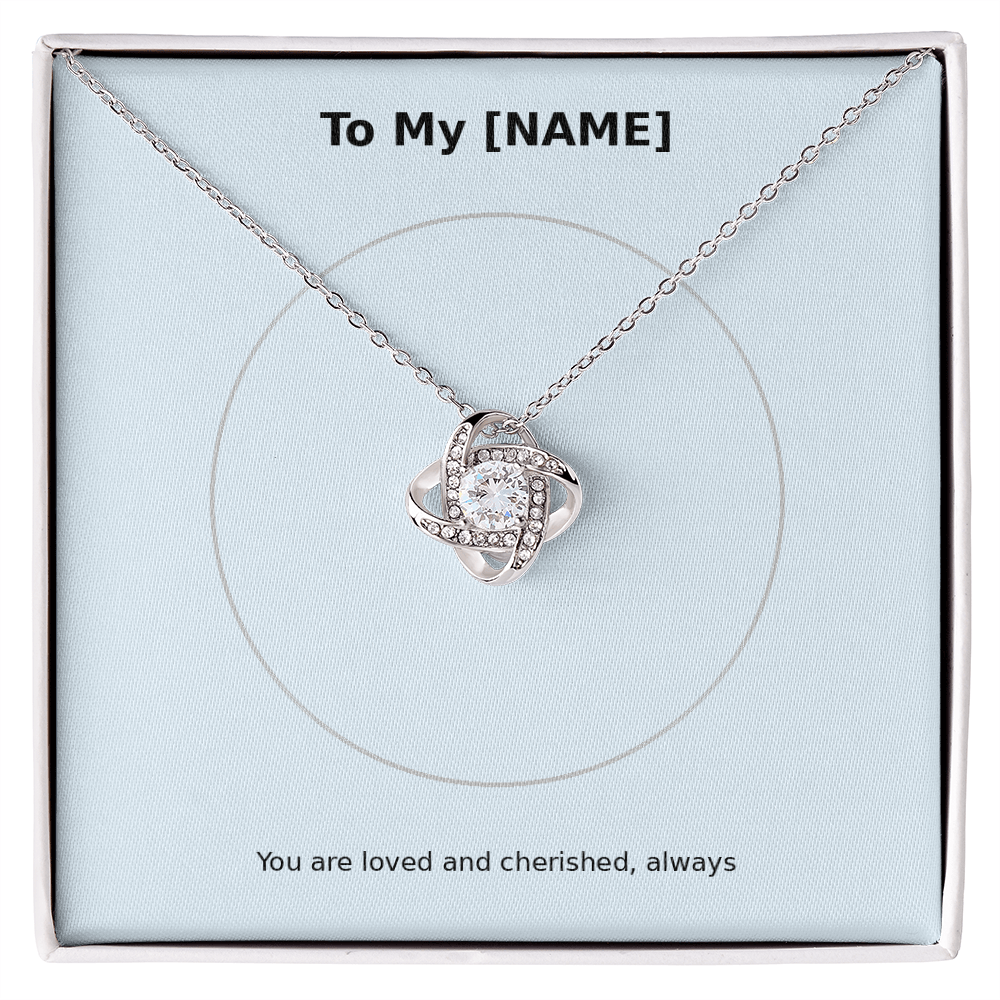 Custom Name – Love Knot Necklace