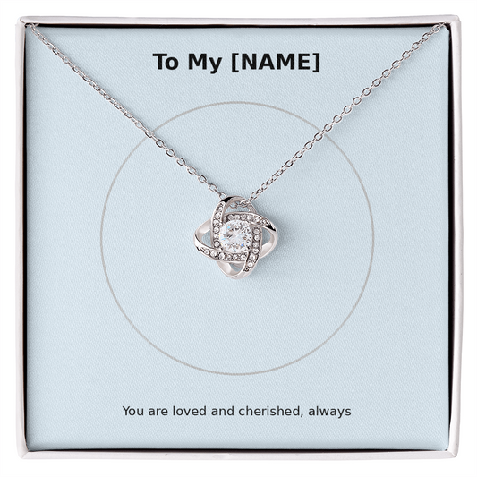 Custom Name – Love Knot Necklace