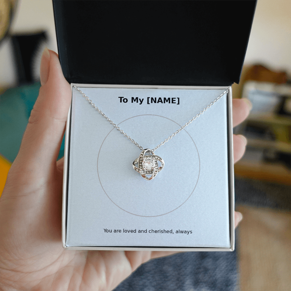 Custom Name – Love Knot Necklace