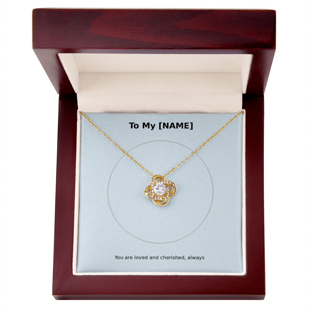 Custom Name – Love Knot Necklace