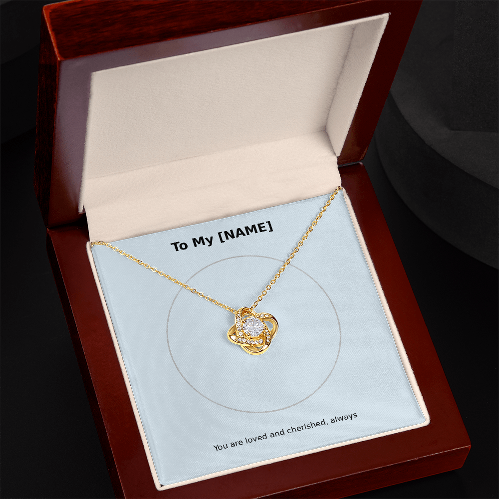 Custom Name – Love Knot Necklace