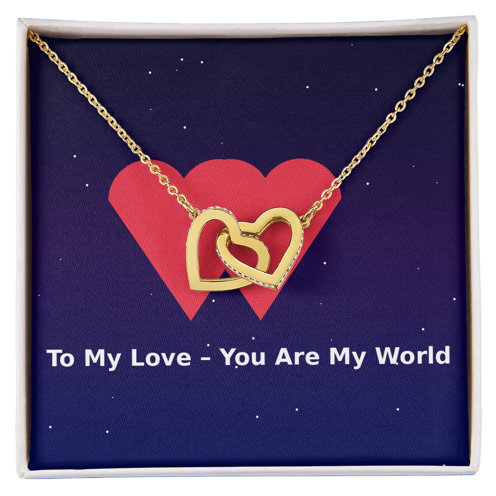 Interlocking Hearts Necklace – To My Love