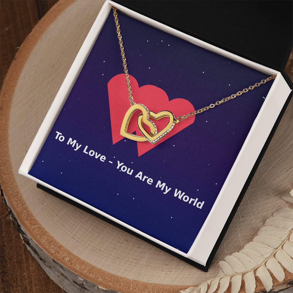 Interlocking Hearts Necklace – To My Love