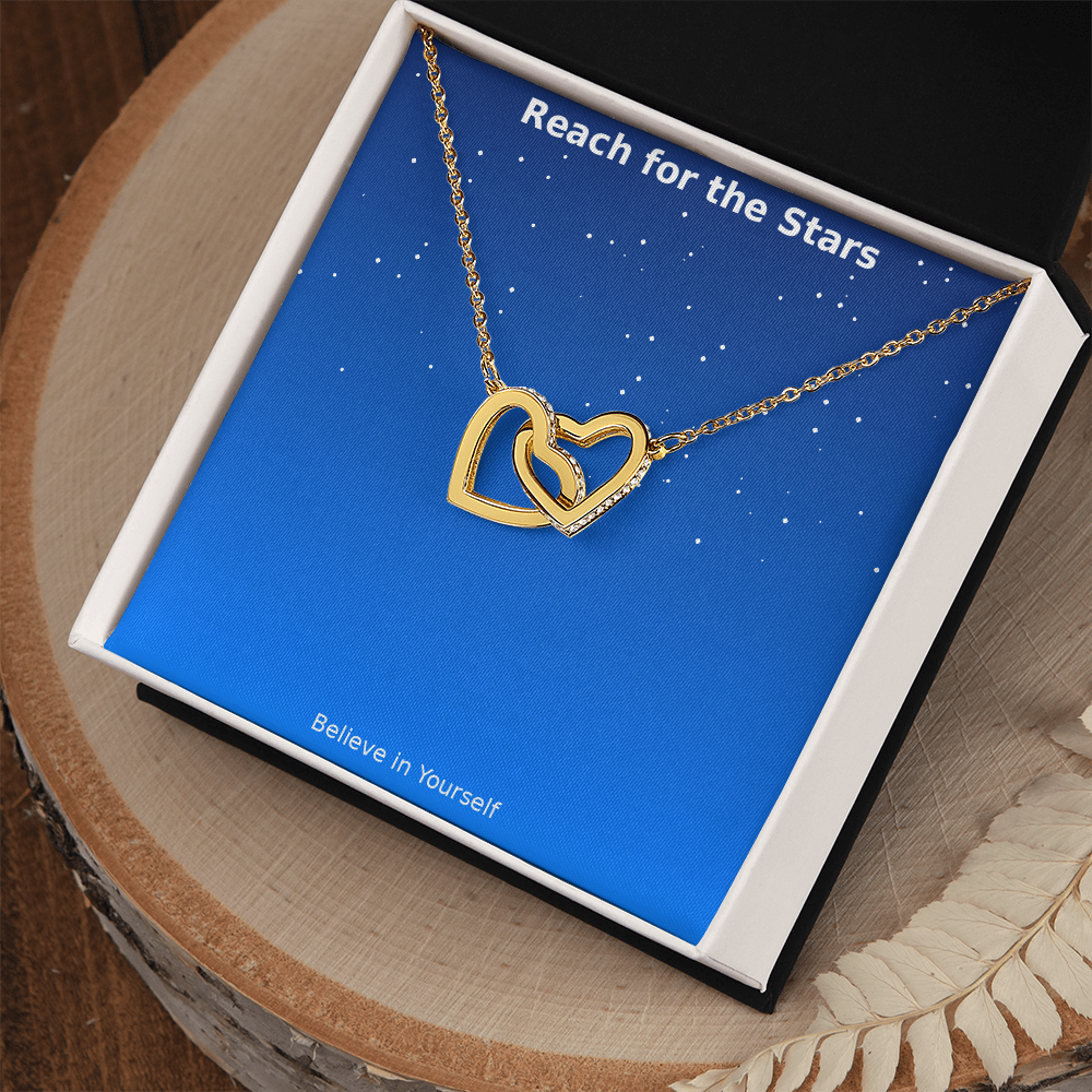 Reach for the Stars – Interlocking Hearts Necklace
