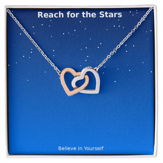 Reach for the Stars – Interlocking Hearts Necklace